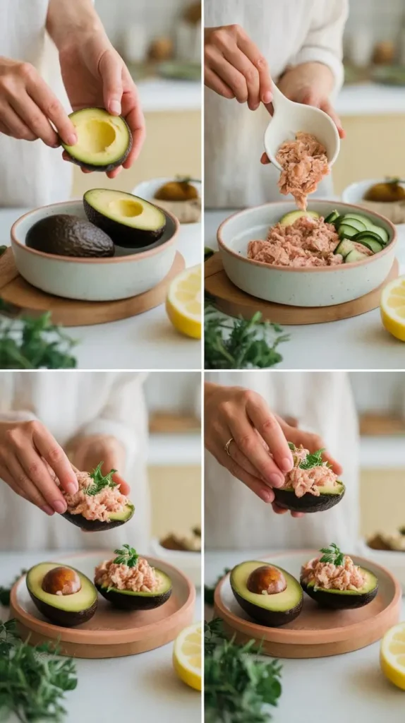 Tuna-Stuffed Avocado Boats