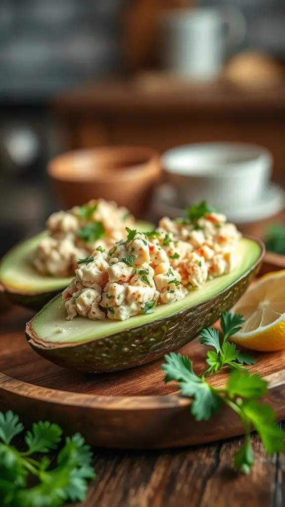 Tuna-Stuffed Avocado Boats