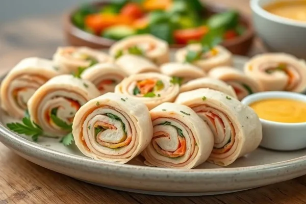 Turkey Roll-Ups (275 calories, 26g protein)