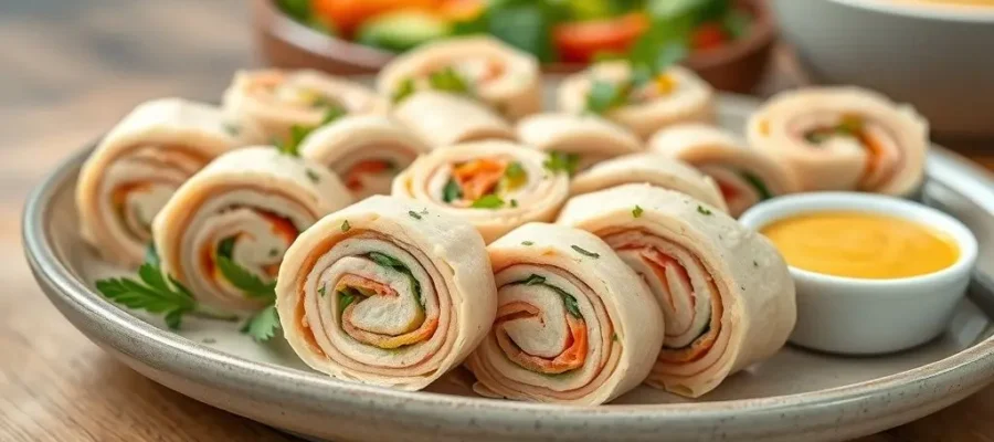 Turkey Roll-Ups (275 calories, 26g protein)