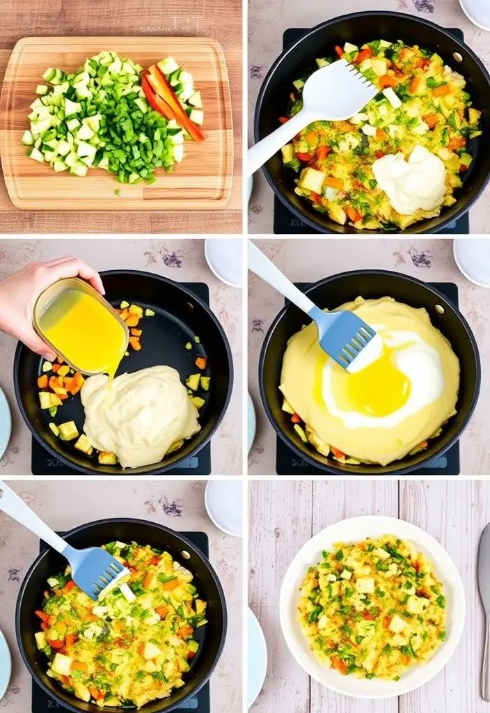 Veggie-Packed Egg White Scramble