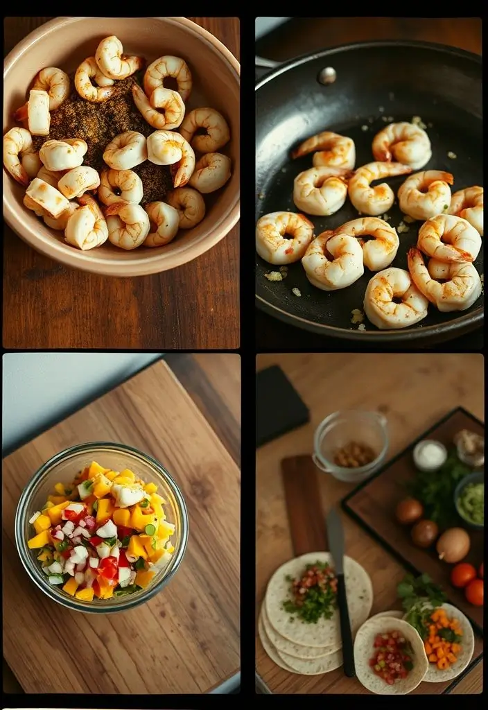 Shrimp Tacos with Fresh Mango Salsa