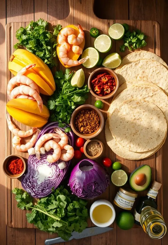 Shrimp Tacos with Fresh Mango Salsa