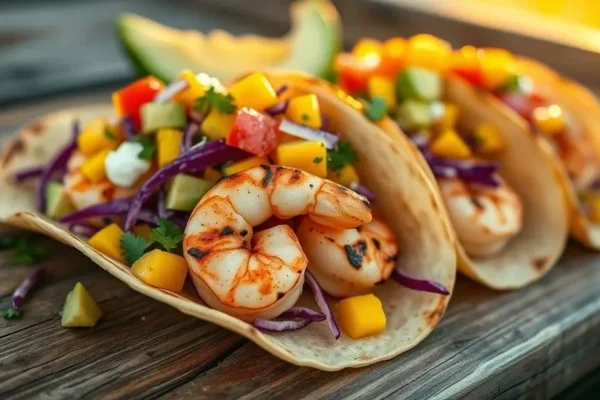 Zesty Shrimp Tacos with Fresh Mango Salsa