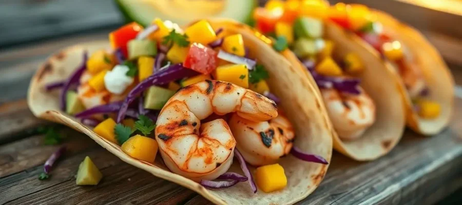 Zesty Shrimp Tacos with Fresh Mango Salsa