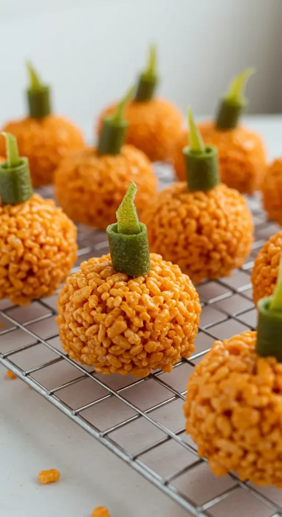 15. Pumpkin Rice Krispy Treats