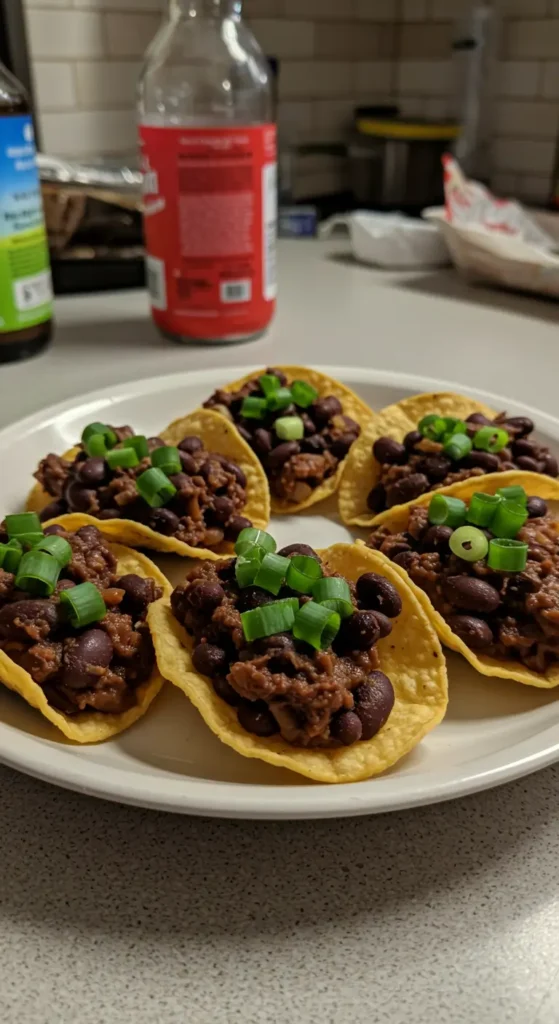 18. Black Bean "Dirt" Tostadas