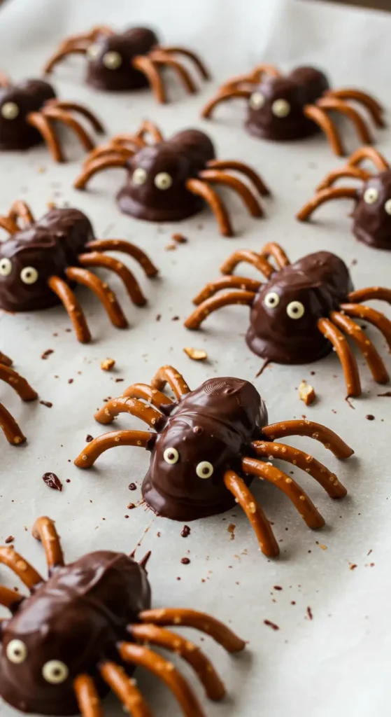 20. Chocolate Spiders