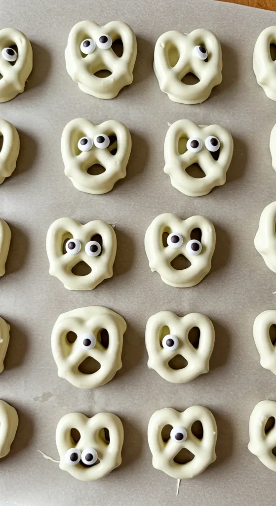 24. Mummy Pretzels