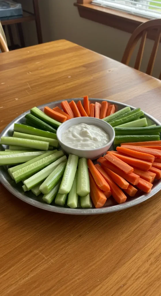 25. Mummy Veggies and Dip