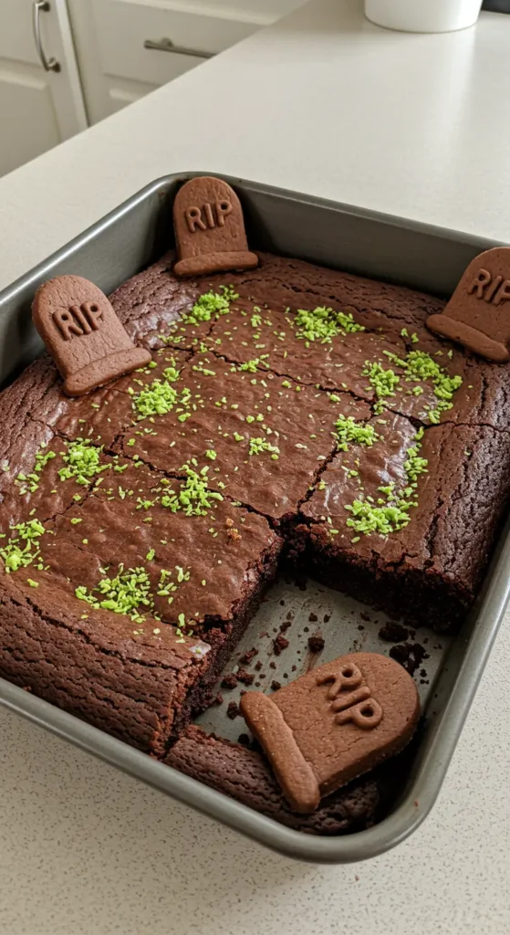 27. Graveyard Brownies