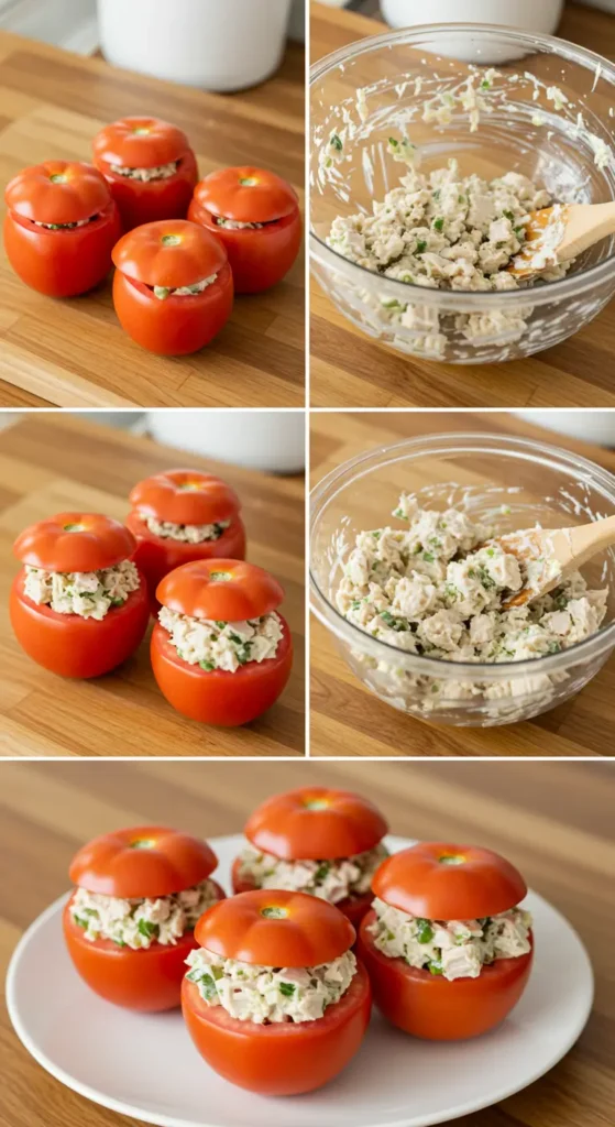 Chicken Salad-Stuffed Tomatoes