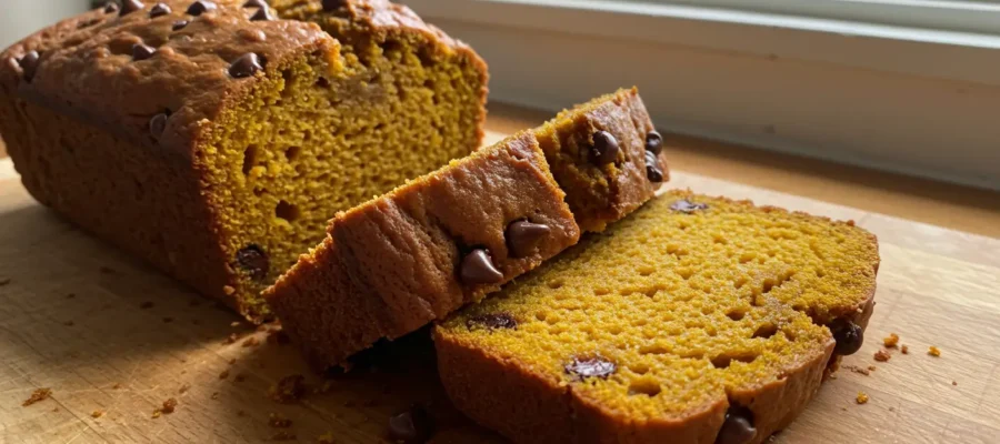 Easy Chocolate Chip Pumpkin Bread Recipe – Perfect for Halloween