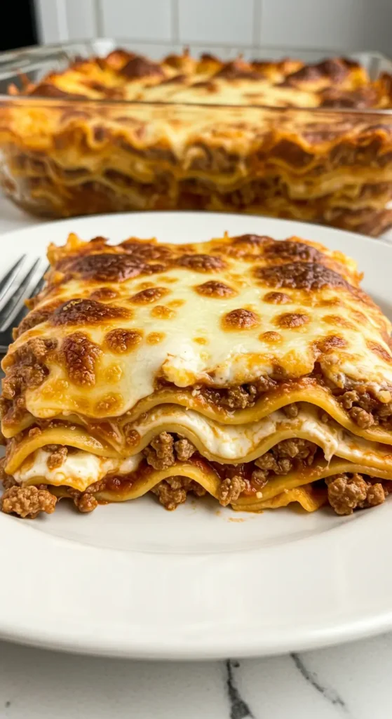 Easy Million Dollar Lasagna with Ricotta and Ground Beef