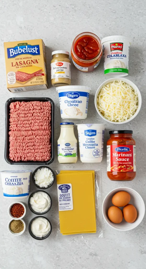 Easy Million Dollar Lasagna with Ricotta and Ground Beef