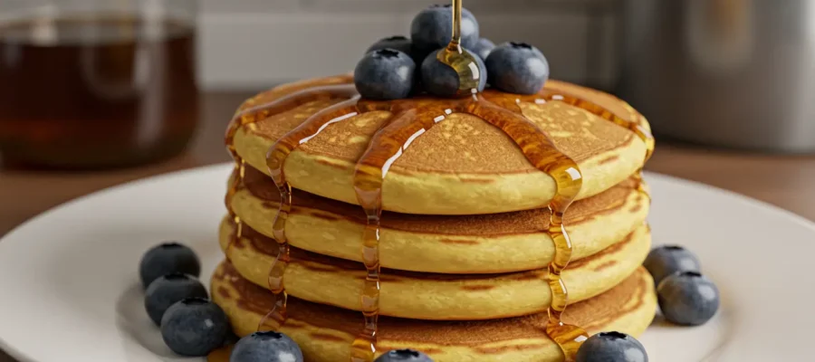 Fluffy Greek Yogurt Protein Pancakes: A Healthy High-Protein Breakfast