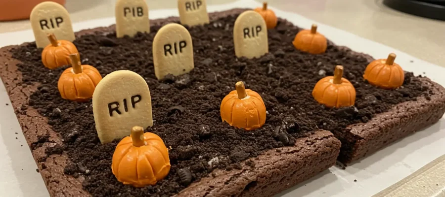How to Make Graveyard Brownies – Easy Halloween Treat for Kids