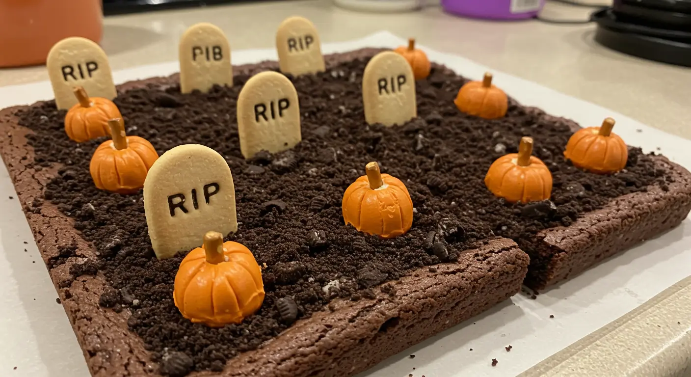 Graveyard Brownies