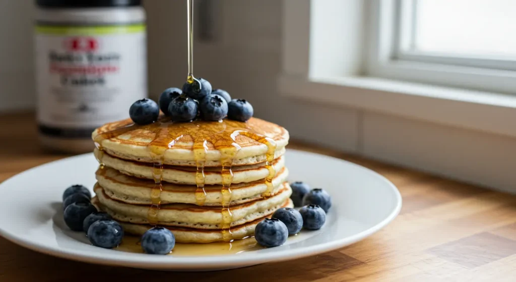 Greek Yogurt & Egg White Protein Pancakes – Low-Calorie, High-Protein