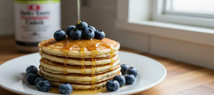 Greek Yogurt & Egg White Protein Pancakes – Low-Calorie, High-Protein