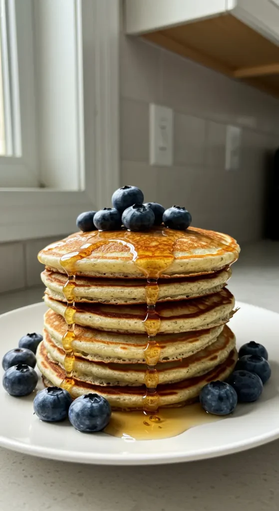 Greek Yogurt & Egg White Protein Pancakes – Low-Calorie, High-Protein