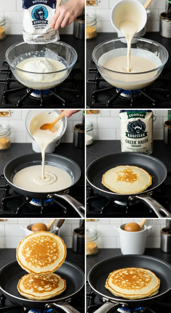 Kodiak Cakes + Greek Yogurt Protein Pancakes