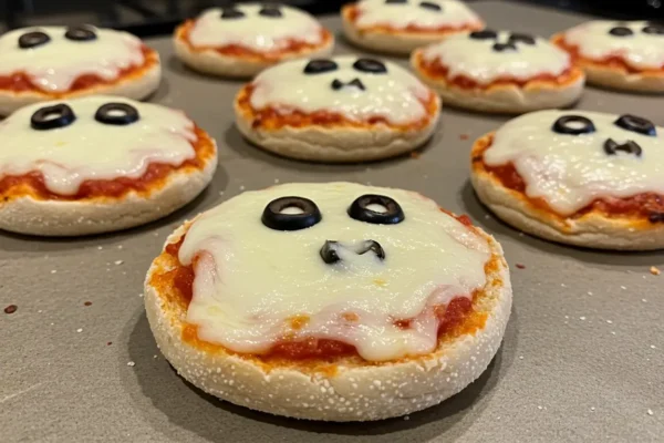 Mini Ghost Pizzas: Kid-Friendly Halloween Recipe
