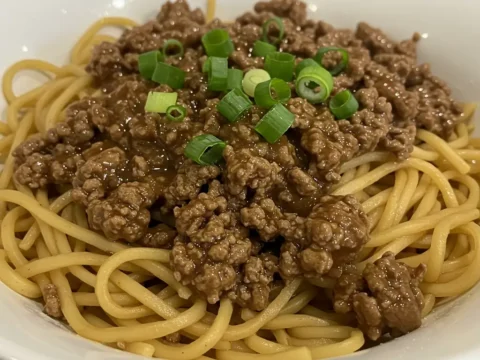 The Best Mongolian Ground Beef Noodles Recipe