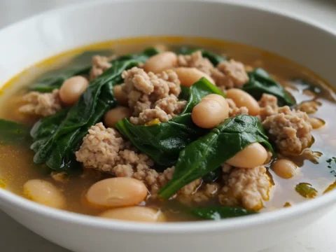 Protein-Packed Soup (270 calories, 25g protein)