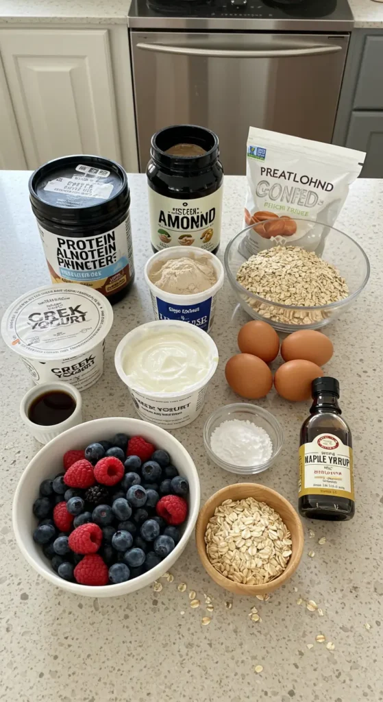 Protein Pancakes with Greek Yogurt & Fresh Berries – Sweet & Healthy