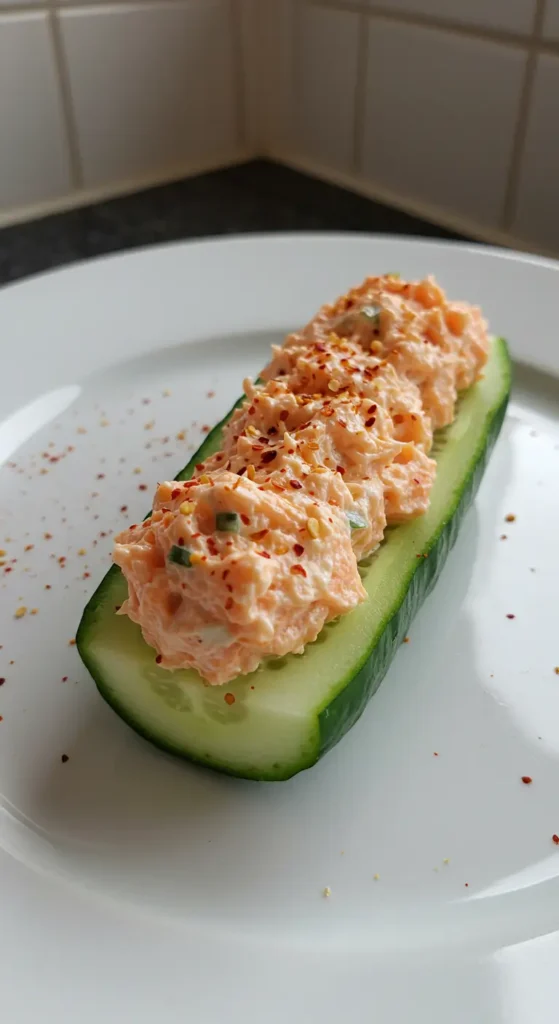 Salmon Cucumber Boats