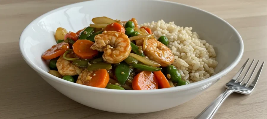 My Go-To Shrimp and Veggie Stir-Fry (Because I’m Obsessed)