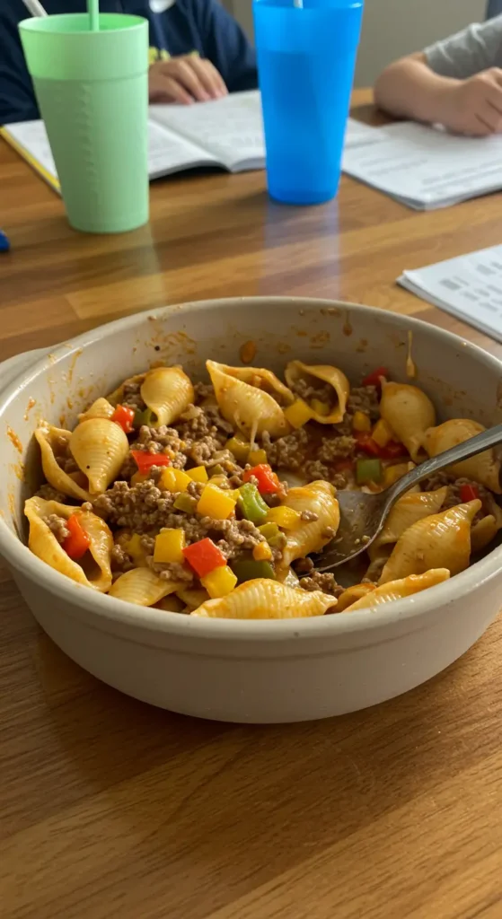 One-Pot Cheesy Taco Pasta