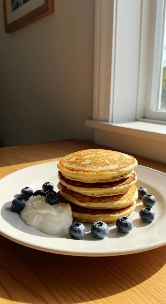Pancakes Greek Yogurt Stack