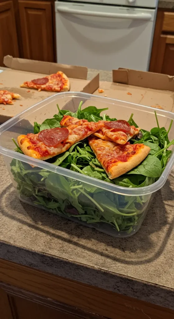 Leftover Pizza Salad