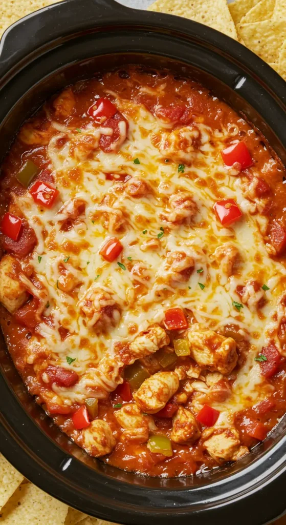 13. BBQ Chicken Pizza Dip
