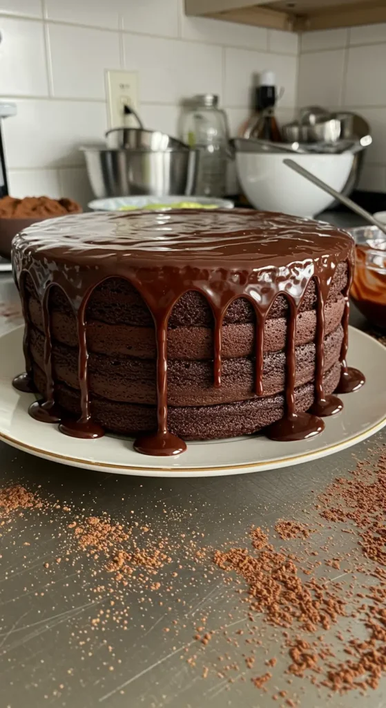 2. Chocolate Drip Cake That Looks Way Harder Than It Is