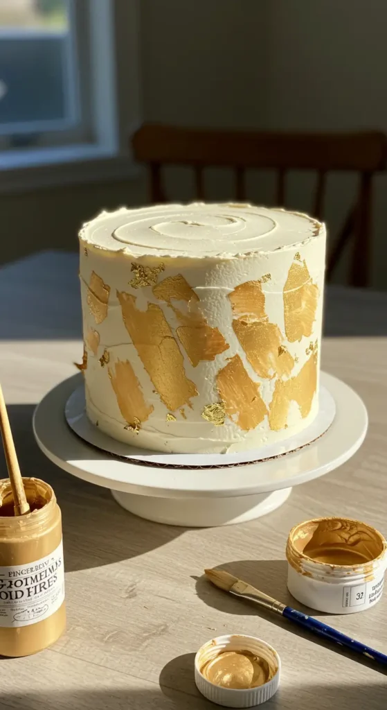 25. Painted Gold Accent Details