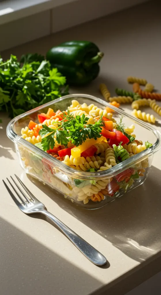 Leftover Pasta Salad