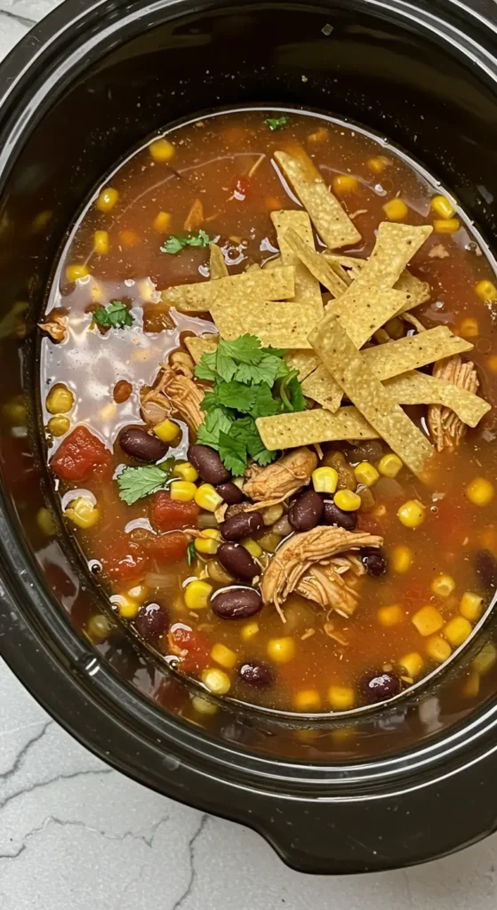5. Chicken Tortilla Soup That Disappeared in 20 Minutes