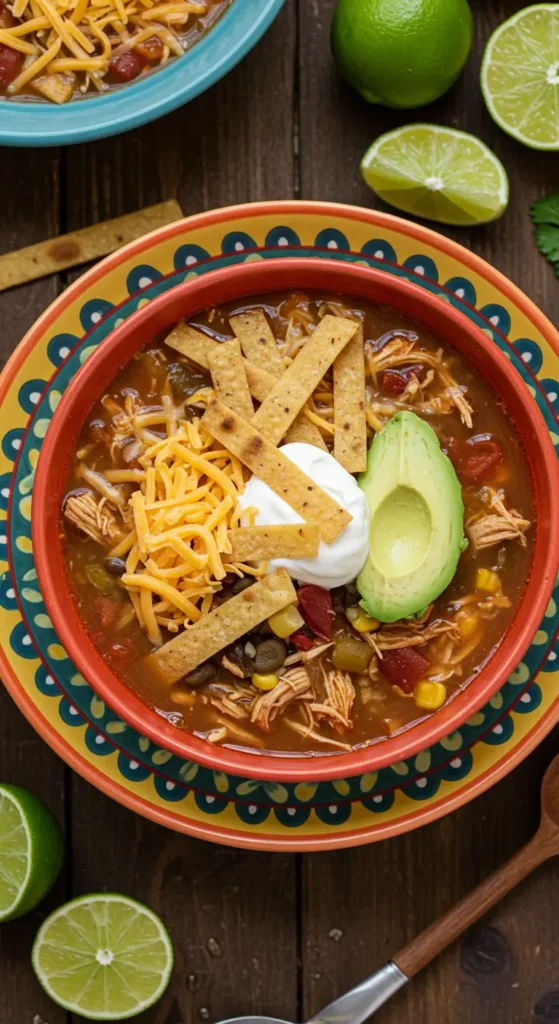 Crockpot Chicken Tortilla Soup