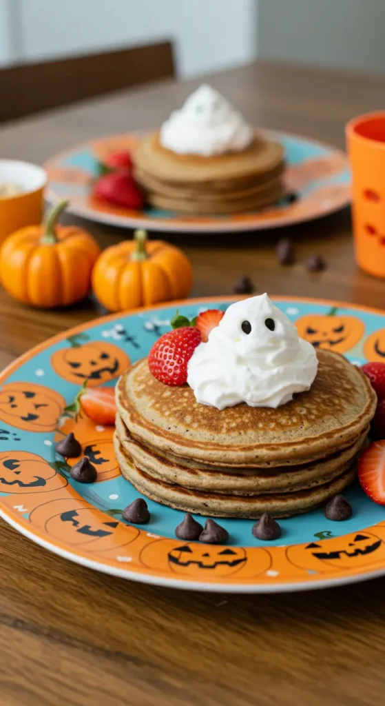 Halloween Protein Pancakes for Kids