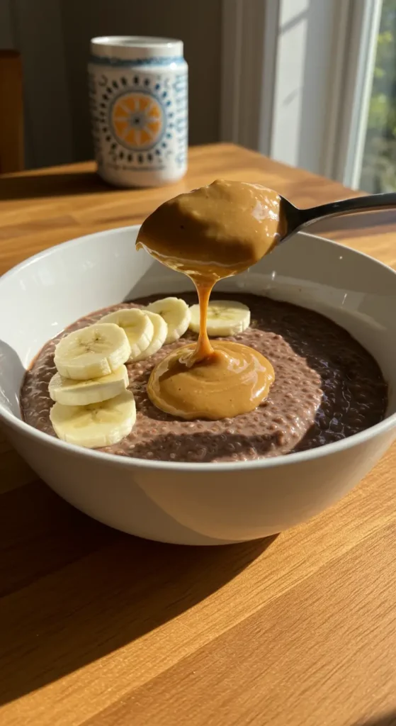 Chocolate Peanut Butter Chia Pudding
