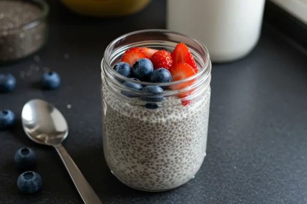 3-Ingredient Chia Pudding (175 Calories, 12g Protein)