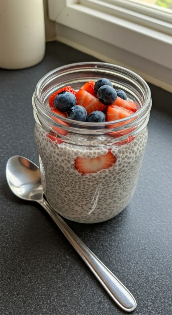 3-Ingredient Chia Pudding (175 Calories, 12g Protein)
