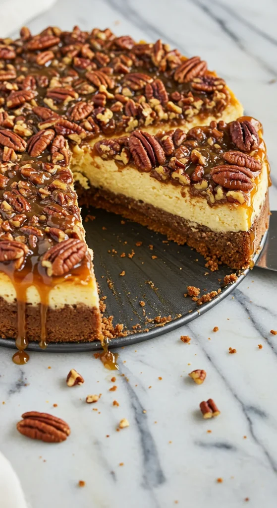 Pecan Pie Cheesecake Cake