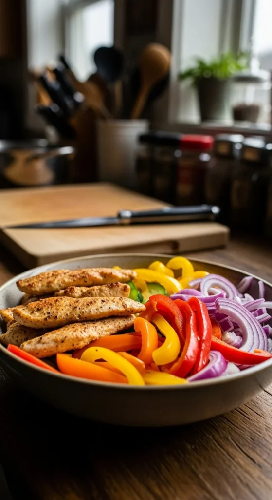 Keto-Friendly Chicken Fajita Bowl