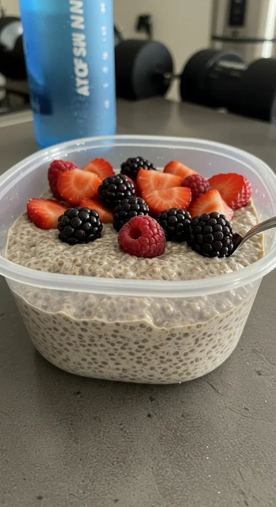 Protein Powder Mixed In + Berries