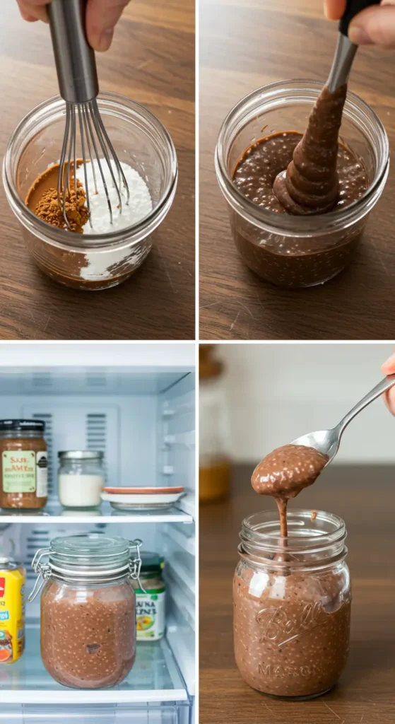Chocolate Chia Pudding (210 Calories, 15g Protein)