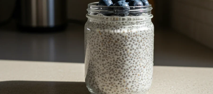 Greek Yogurt Chia Pudding (240 Calories, 20g Protein)